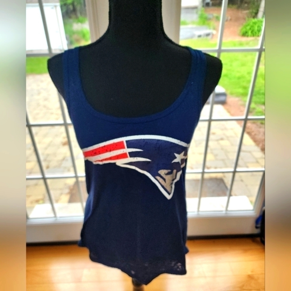 New England Patriots racerback tank, size medium